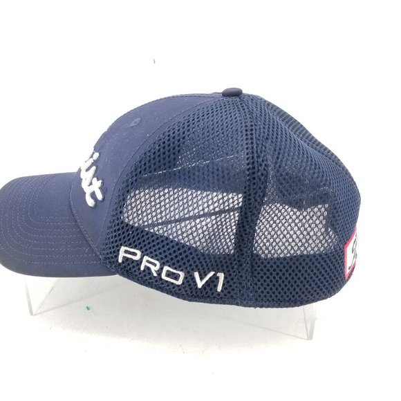 Titleist Footjoy FJ Pro V1 Blue Embroidered Golf Hat Cap Size L/XL - Picture 2 of 6